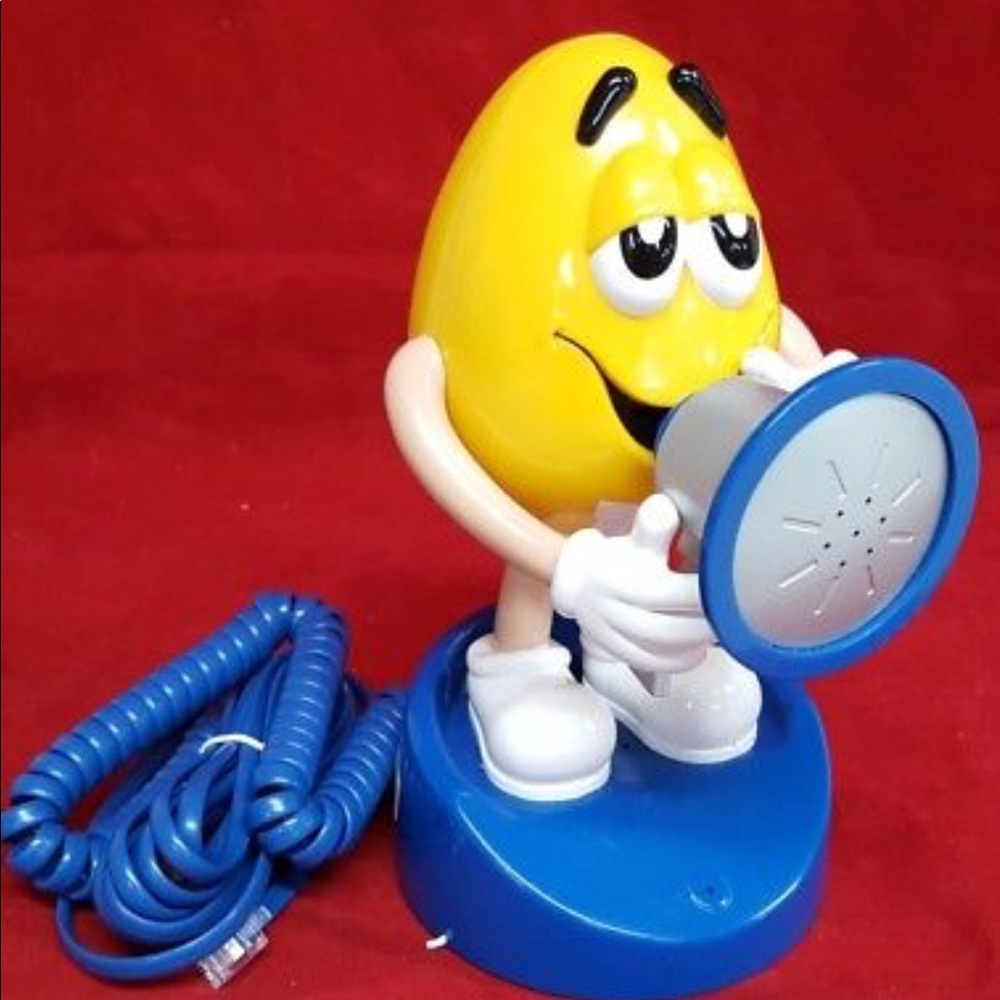 Special ED M&M's Yellow Mega Phone Telephone 1999